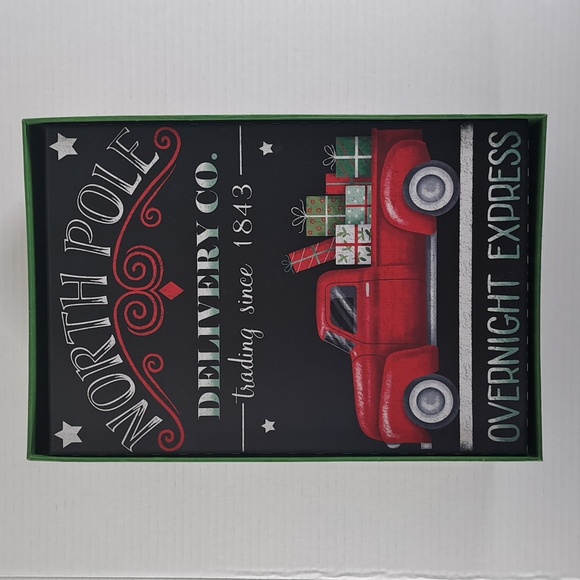Lot of 2 Lindy Bowman Gift Box Christmas Old Time Santa Red Truck Presents NEW - Picture 10 of 10